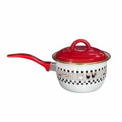 MOLİNO EMAYE KAPAK TAVA HOROZ DEKOR 16CM MLN90127