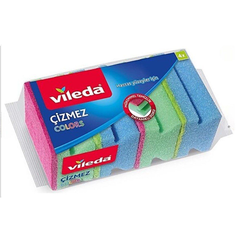 VİLEDA ÇİZMEZ COLORS SÜNGER 4'LÜ PAKET