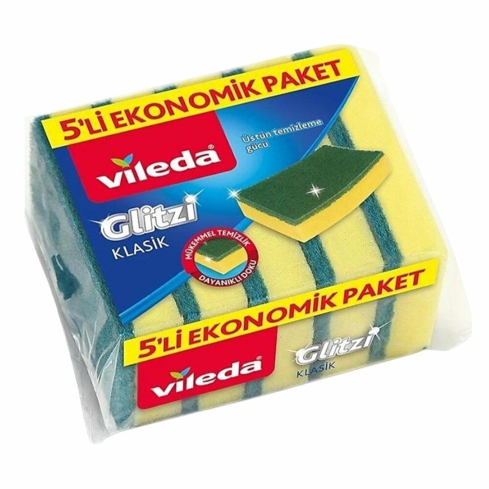 VİLEDA YEŞİL SÜNGER 5'Lİ EKO PAKET
