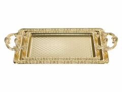 ZERAFET MODEL 2 Lİ ALTIN TEPSİ