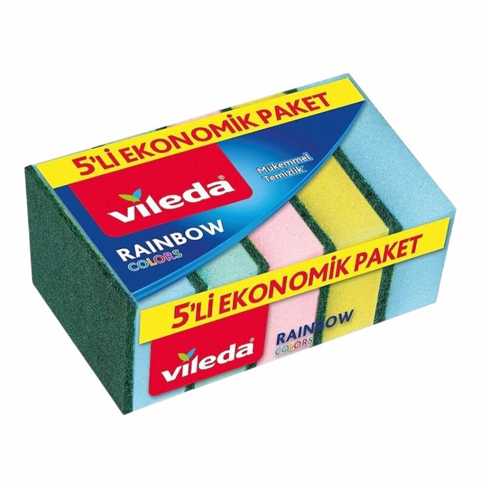 VİLEDA RAİNBOW SÜNGER 5'Lİ PAKET