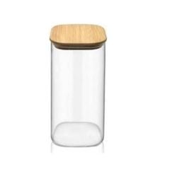 MOLİNO KAVANOZ AHŞAP KAPAKLI KARE NO:2   ML121