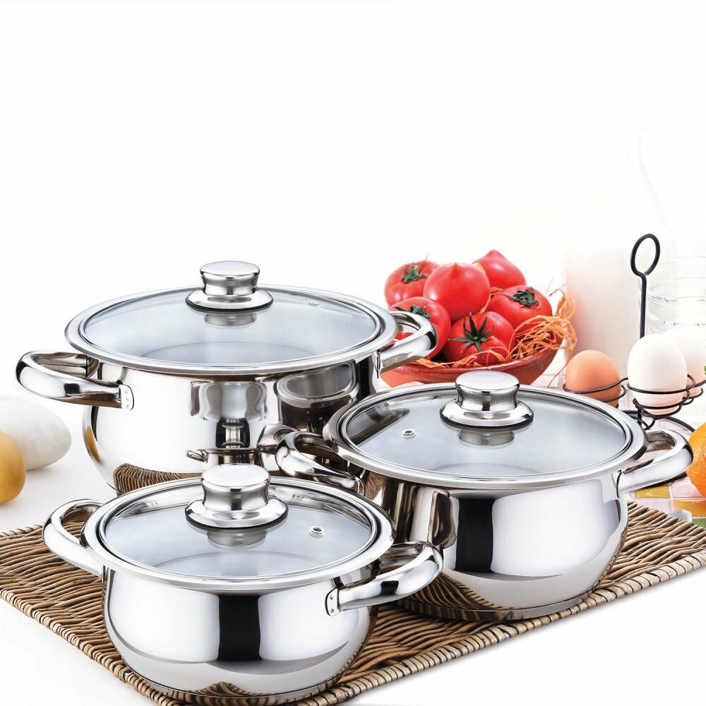 GÜLSAN ÇAKIR GÜVEÇ SET 6 PARÇA CAM KAPAKLI