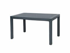 STARS PLASTİK RATTAN CAMSIZ MASA 70 X 120 ANTRASİT