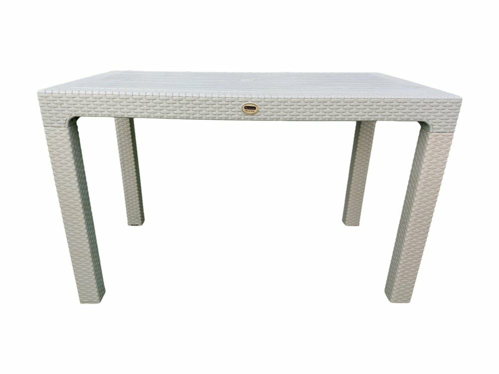 STARS PLASTİK RATTAN CAMSIZ MASA 70X120 CAPPUCCINO