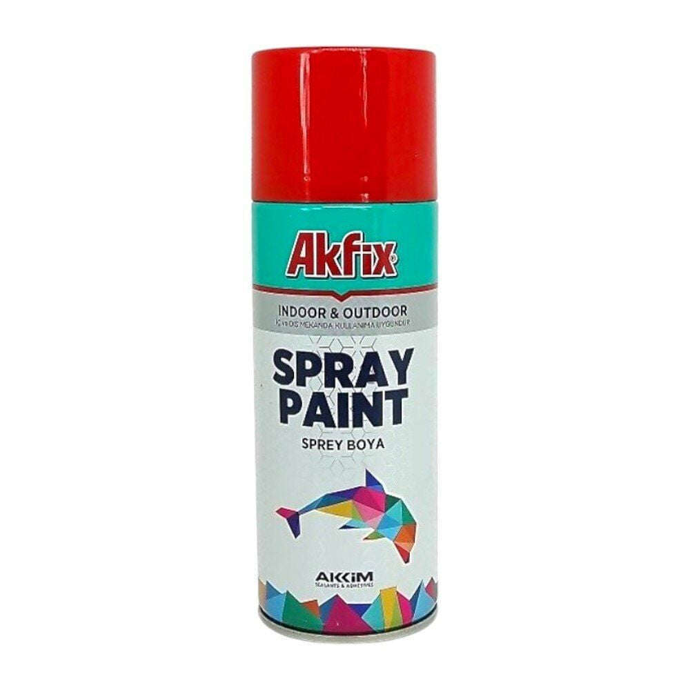 Akfix SP423024 Sprey Boya 400ml ParlKırmızı