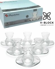 PAŞABAHÇE ÇAY TK DANTEL V BLOK 6LI  96574