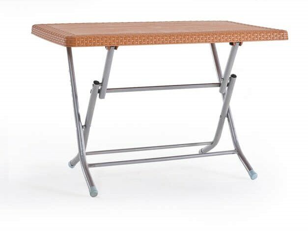 STARS KATLANIR MASA RATTAN MOTİFLİ 70X120 TEAK