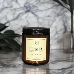 LUMIA KAVANOZ MUM AMBER SİYAH KAPAK OKYNUS KOKULU
