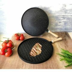 SIK GÖZLEME IZGARA TAVA ÇİFT TARAFLI 33 CM