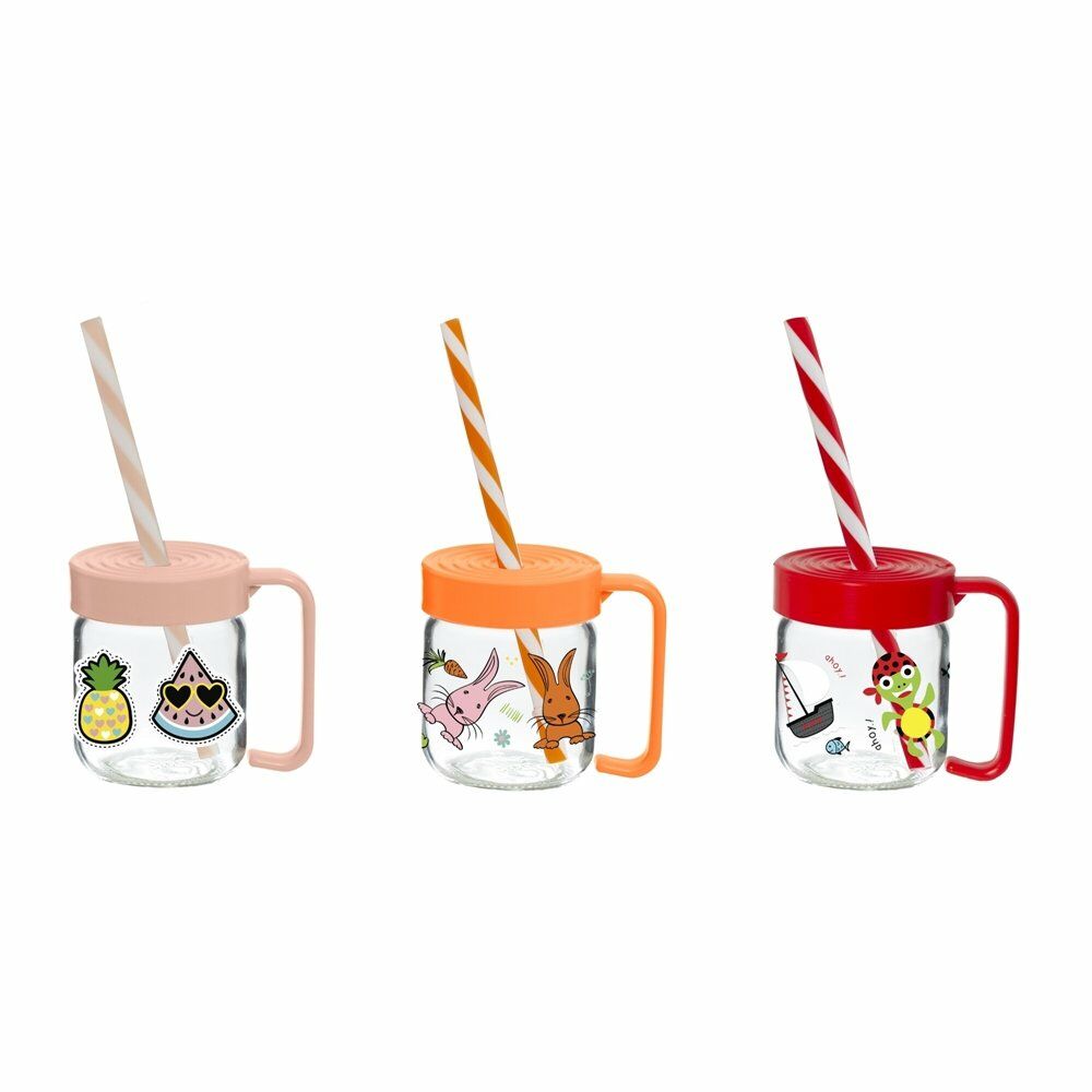 HEREVİN BOROSİLİKAT KULPLU CAM BARDAK 3 LÜ 200ML