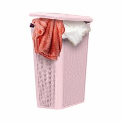 ÜÇSAN SLİM ÖRGÜ DESEN KİRLİ ÇAMAŞIR SEPETİ43L M175