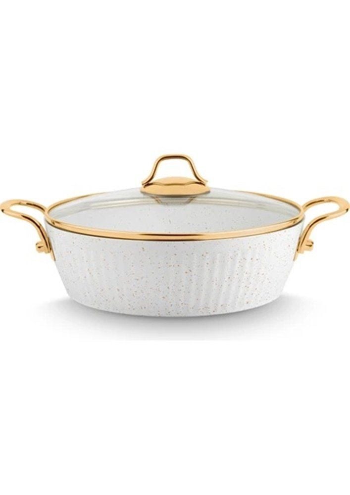 LİNES MAYA GRANİT BASIK TENCERE ALTIN KULP 28 CM