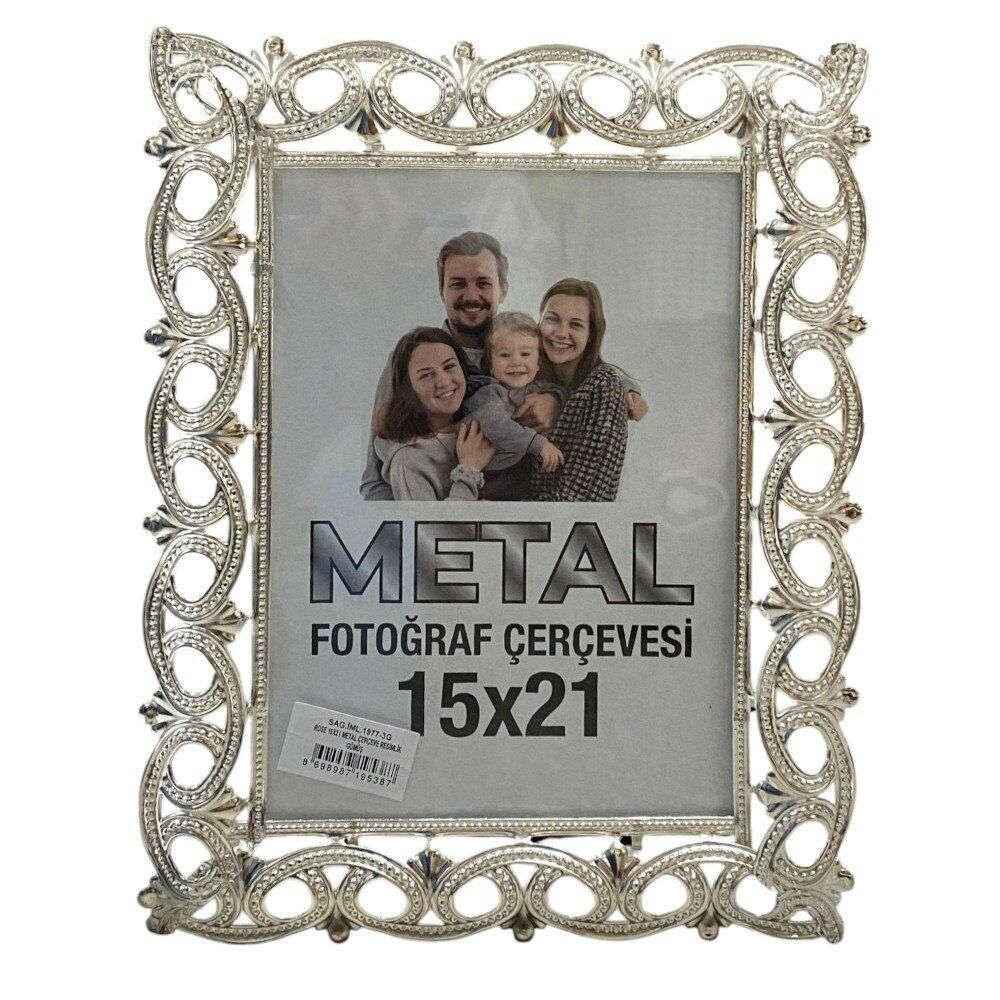 SAĞLAM  ROSER METAL ÇERÇEVE GÜMÜŞ 15*21 1977-3G