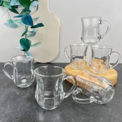 PAŞABAHÇE DEM KULPLU ÇAY BARDAK 6LI 140CC 55373