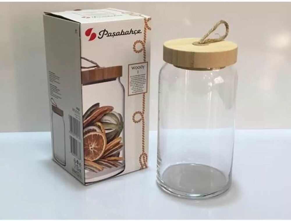 PAŞABAHÇE WOODY KAVANOZ BAMBU KAPAK 1130 CC 43593