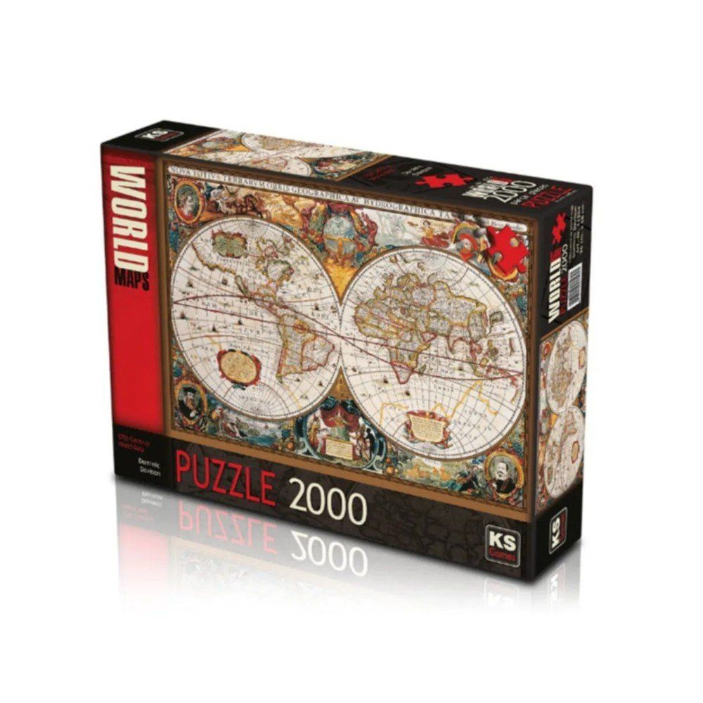 ONUR T108 17TH CENTRUY WORLD MAP 2000 PRÇ PUZZLE