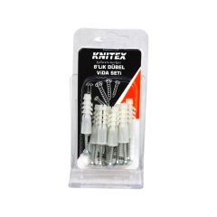 KNITEX KTX-2605 8 LİK DÜBEL VİDA SETİ