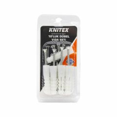 KNITEX KTX-2606 10 LUK DÜBEL VİDA SETİ
