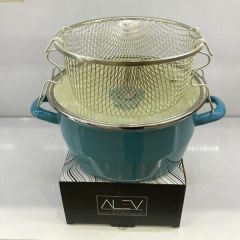 ALEV EMAYE DERİN MİNİ TENCERE NO:12 24 CM KR-322-C