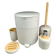 ART WORKS AKRİLİK BANYO SETİ KREM 5 PRÇ