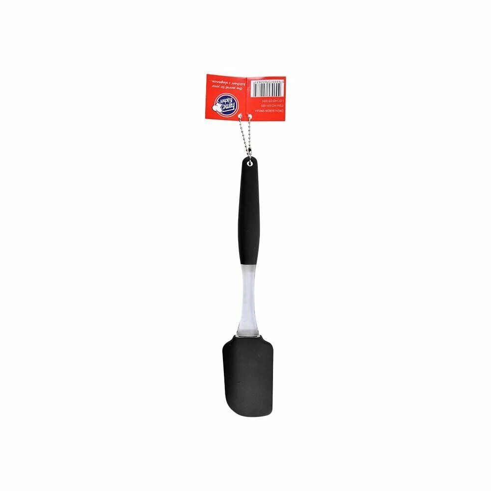 SİLİKON SPATULA SİYAH RENKLİ SAPLI