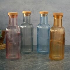 TOHANA  KAPAKLI CAM SU ŞİŞESİ 1000ML H2O89104