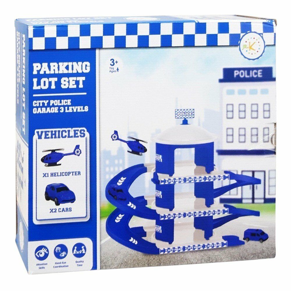 ÖZKA TOYS JRK POLİS HELİKOPTERLİ DÖNEN GARAJ SETİ