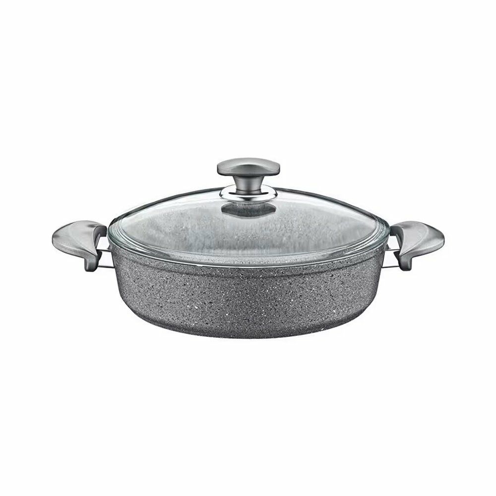 OMS GREY GRANİT KARNIYARIK TENCERE 22X7 CM 3310
