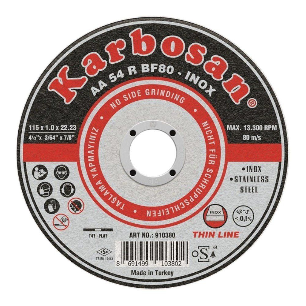 KARBOSAN İNOX THINLİNE KESİCİ 115X10X22 /910380