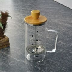 TOHANNA FRENCH PRESS BAMBU KAPAKLI 350ML THN76229