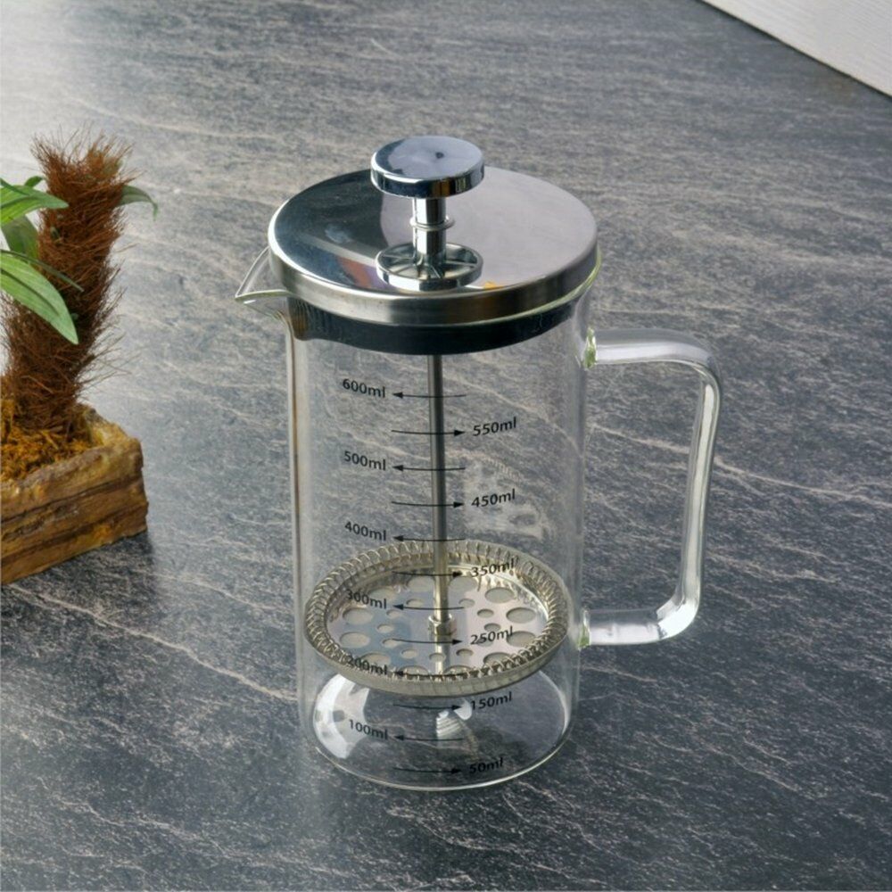 TOHANNA FRENCH PRESS METAL KAPAKLI 600ML THN76234