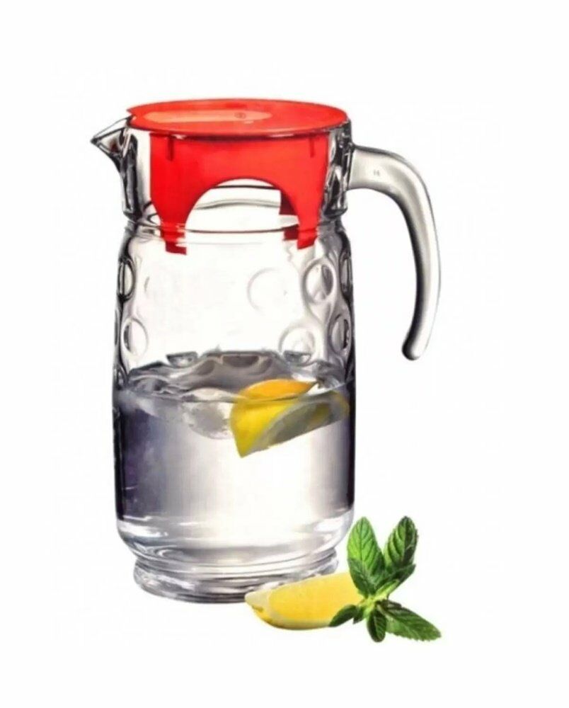 PAŞABAHÇE SPACE KANA SÜRAHİ KIRMIZI KAPAKLI 43674