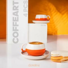 DORELİNE COFFEART NESCAFE FİNCAN TURUNCU