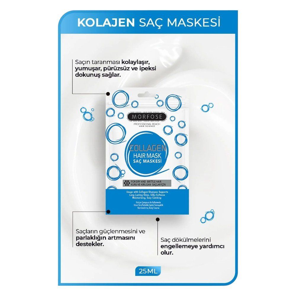 MORFOSE SAÇ MASKESİ COLAJEN 25 ML FE226A