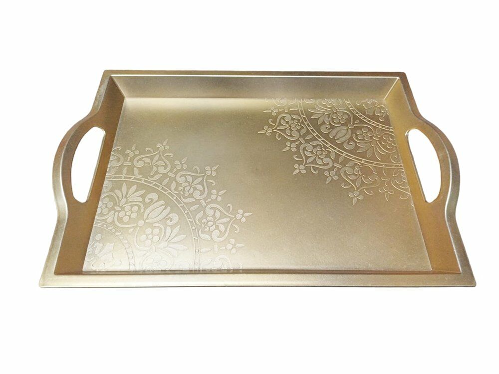 MEYSA TEPSİ GOLD DİKDÖRTGEN