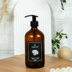 DORELİNE AMBER CAM SIVI SABUNLUK