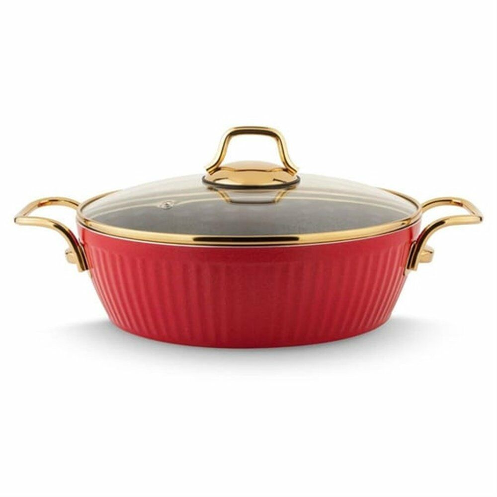 LİNES MAYA GRANİT BASIK TENCERE ALTIN KULP 24 CM