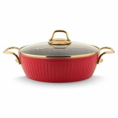 LİNES MAYA GRANİT BASIK TENCERE ALTIN KULP 24 CM