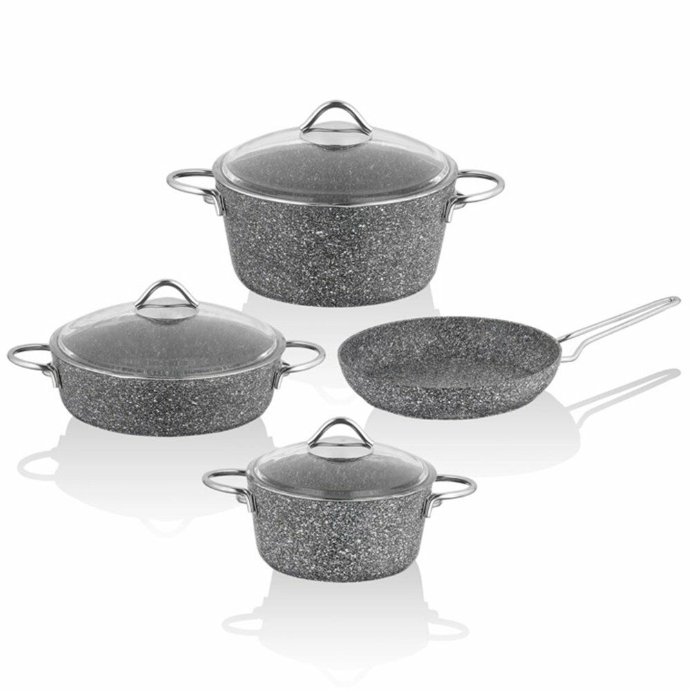TAÇ MASTERCOOK 7 PRÇ METAL SAP GRANİT TENCERE SETİ