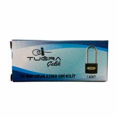 TUĞRA ÇELİK ASMA KİLİT UZUN 25 MM