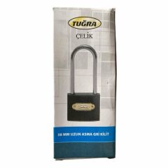 TUĞRA ÇELİK ASMA KİLİT UZUN 38 MM