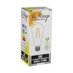 LA MİRAGE ST64 RUSTİK LED AMPUL 6 WATT