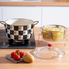 ACAR EMAYE KIZARTMA TENCERESİ 22 CM