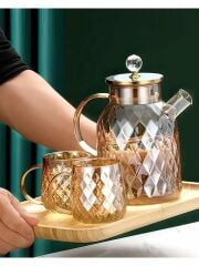 ROYALEKS KABARTMALI BOROSİLİKAT CAM DEMLİK 1500 ML