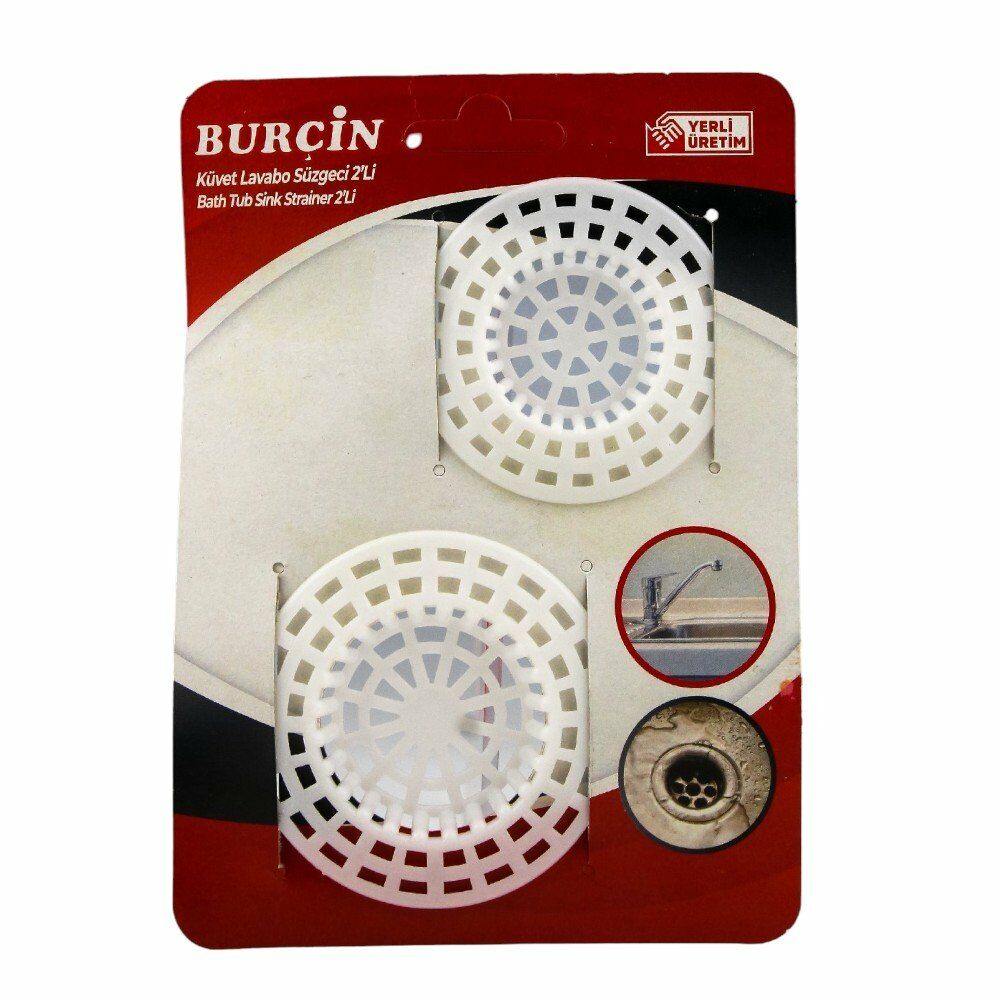 BURÇİN LAVABO KÜVET SÜZGECİ 2 Lİ