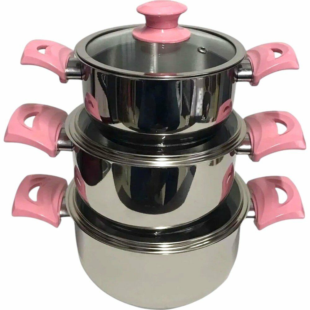 EVİMSARAY FRUZE NİNİ TENCERE SET 14-16-18 CM S1179