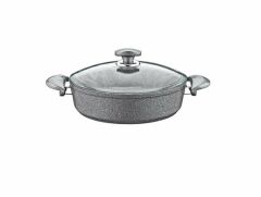 OMS GREY GRANİT  KARNIYARIK TENCERE 24X7,5 CM 3310