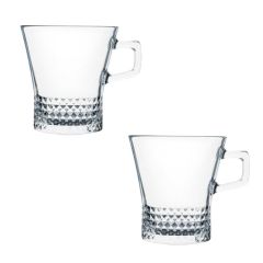 PAŞABAHÇE KUVARS KULP KUPA 2 Lİ 250 CC 55703