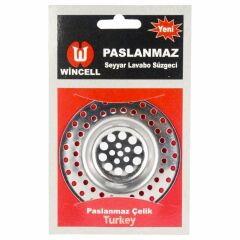 WİNCELL PASLANMAZ LAVABO SÜZGEC KÜÇÜK